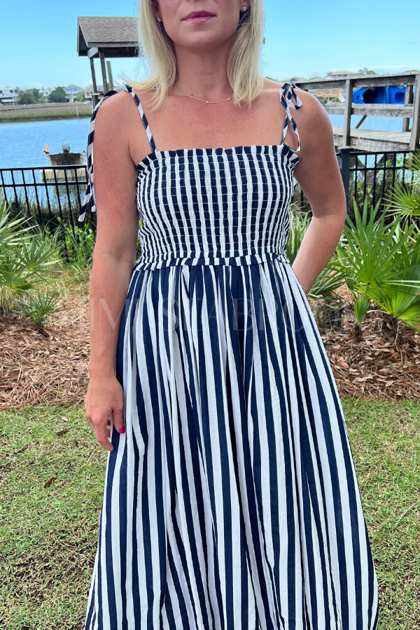 Robbins dress, navy