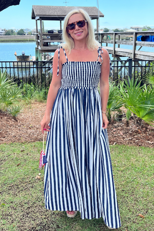 Robbins dress, navy