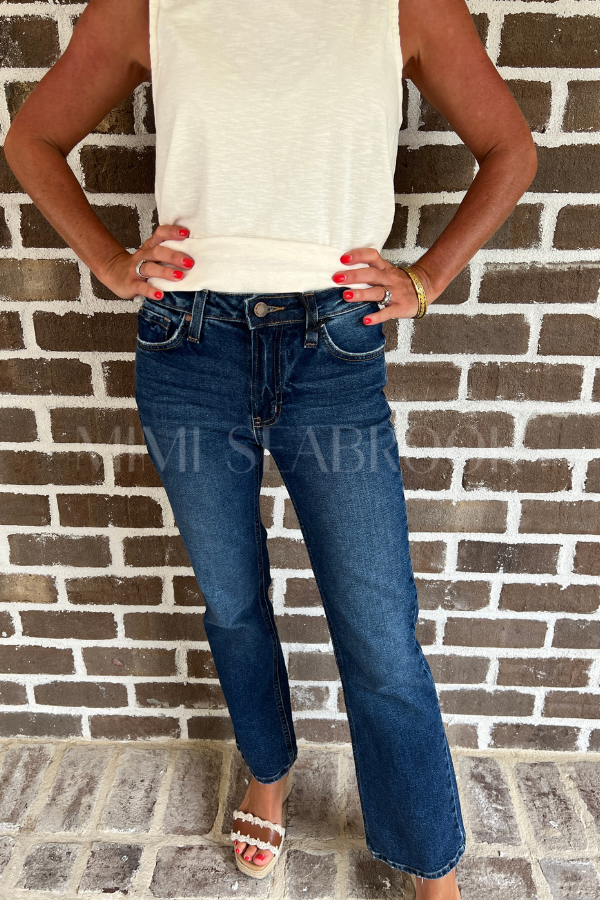 Rockledge Ankle Straight Clean jeans, dark