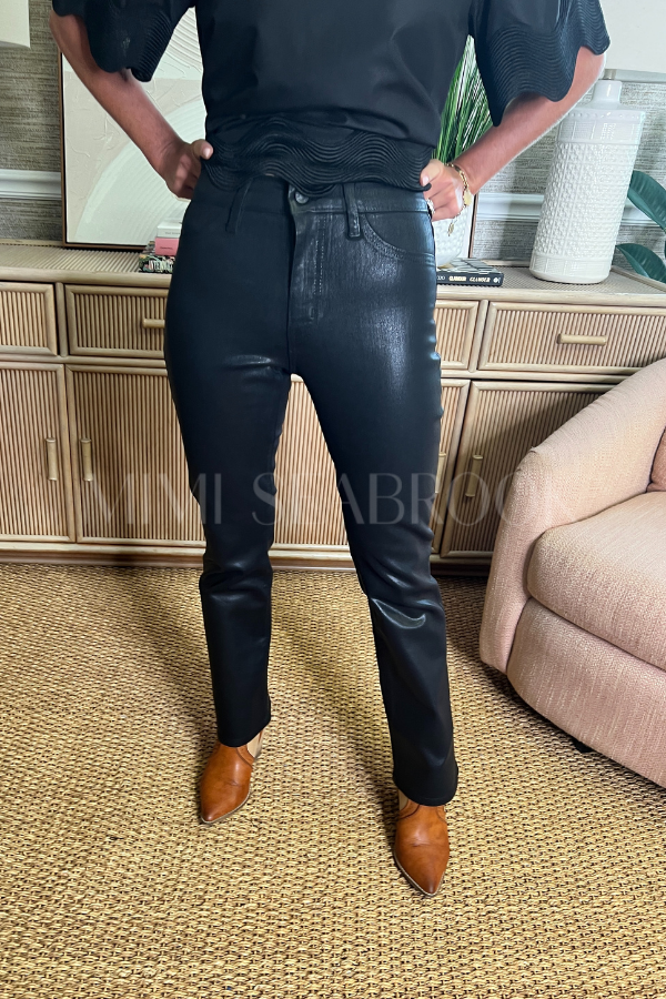 Rockledge jeans, coated black