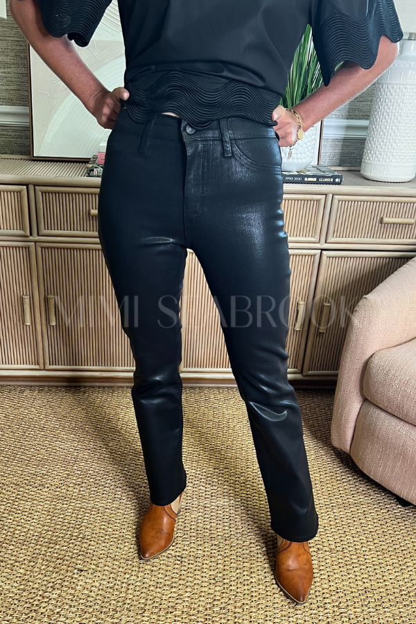 Rockledge jeans, coated black