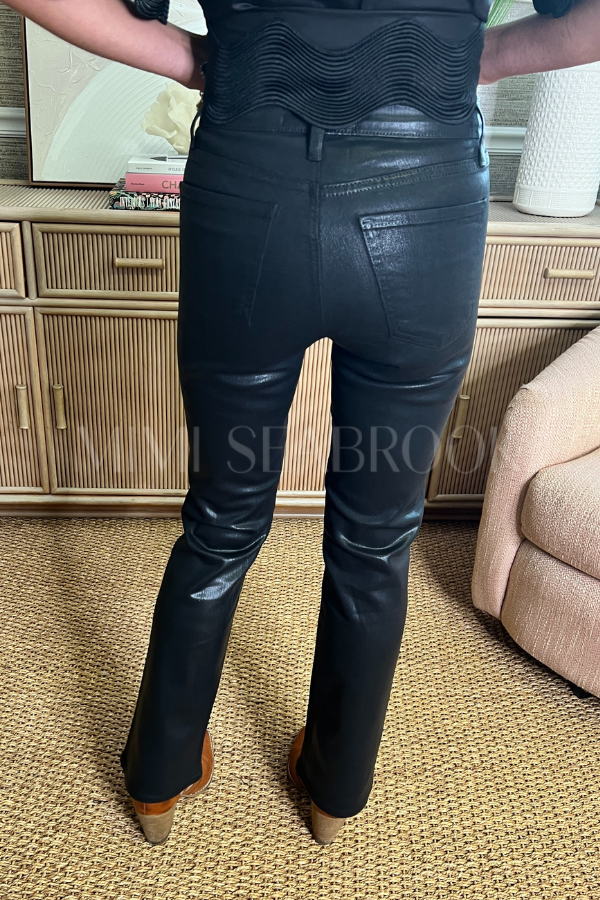 Rockledge jeans, coated black