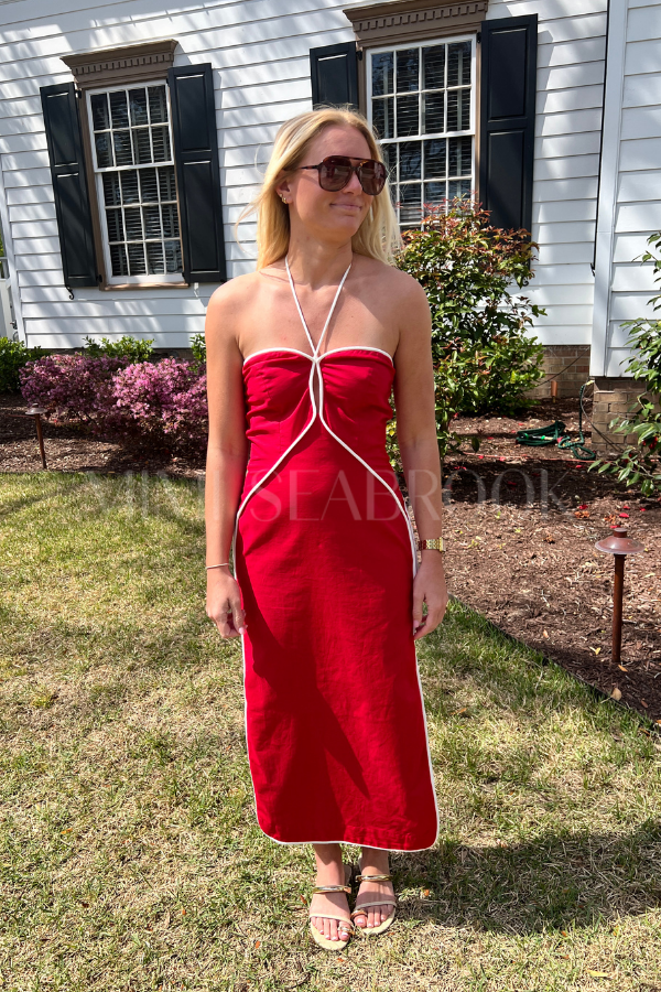 Romy dress, red