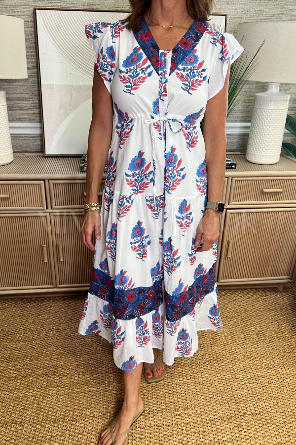 Rosa Dress, Ultramarine by Victoria Dunn