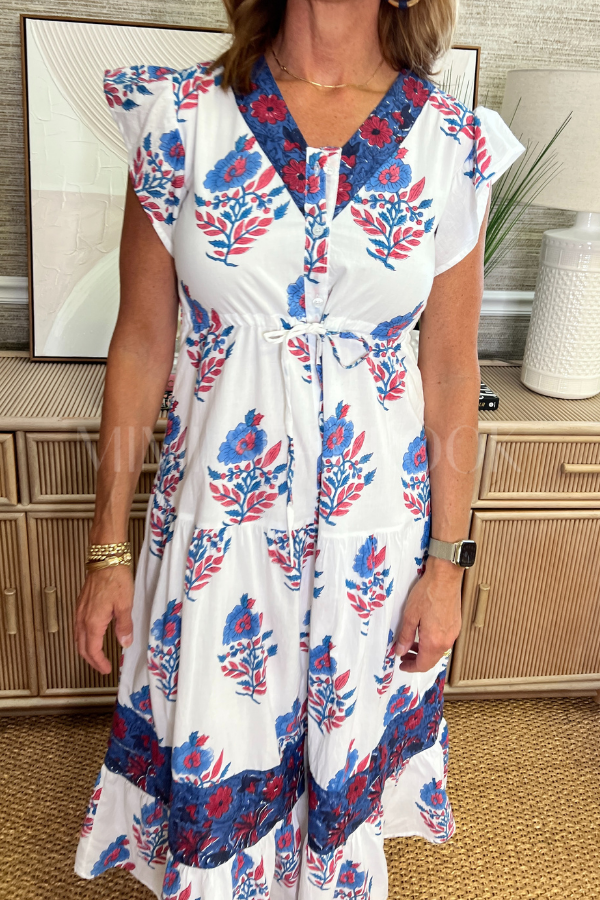 Rosa Dress, Ultramarine by Victoria Dunn