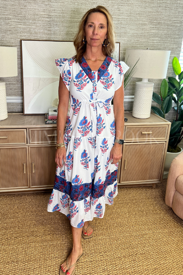 Rosa Dress, Ultramarine by Victoria Dunn