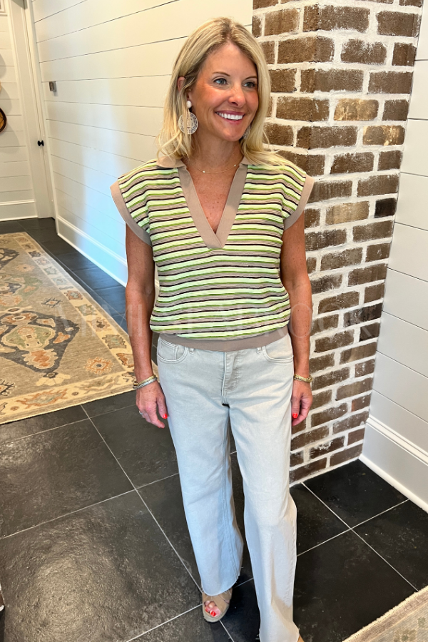 Sabrina straight jeans, almond