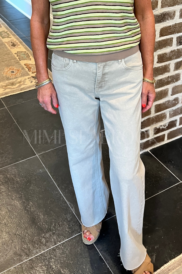 Sabrina straight jeans, almond