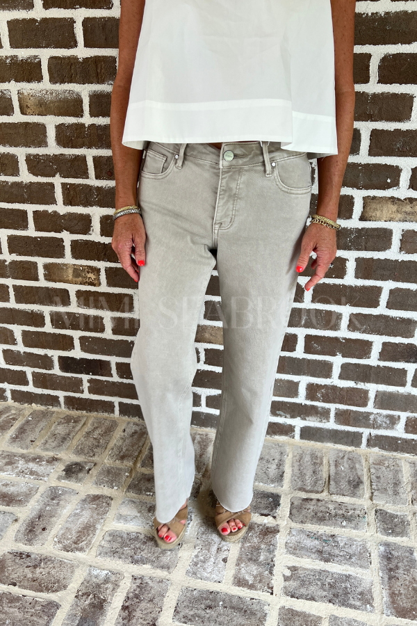Sabrina straight jeans, almond