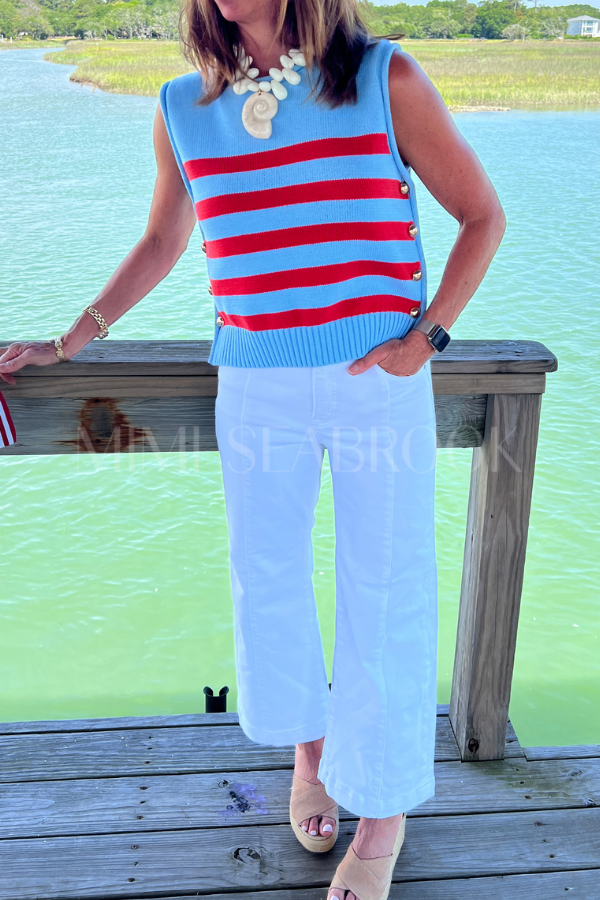 Salem top, blue