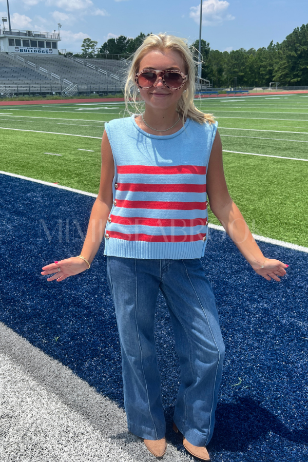 Salem top, blue