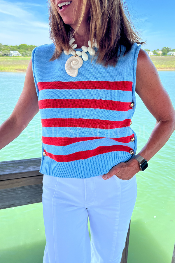Salem top, blue