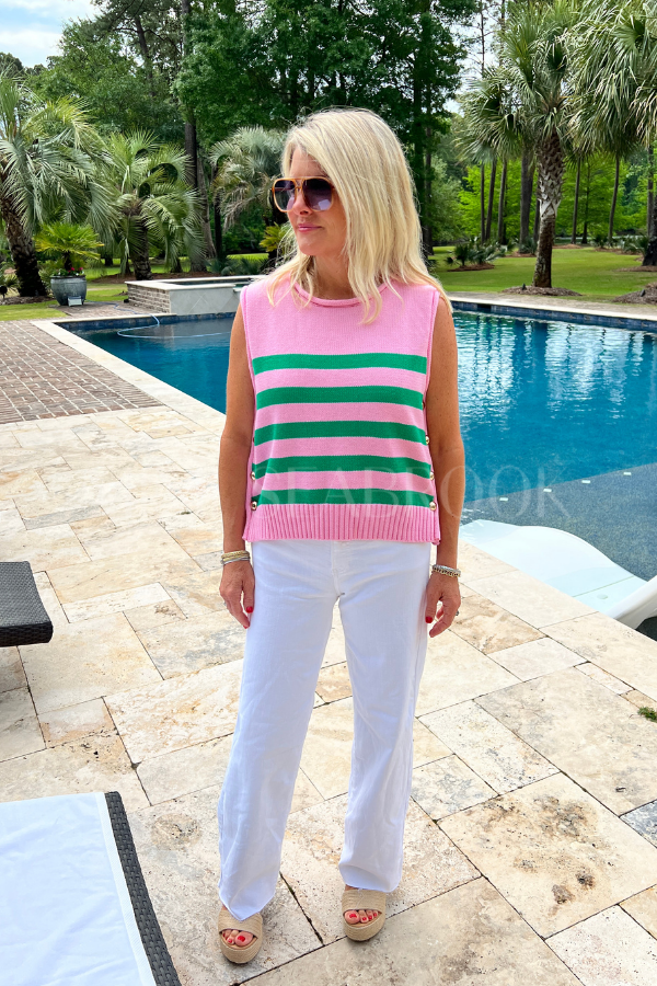 Salem knit top, pink