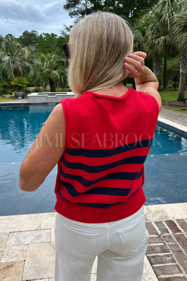 Salem top, red