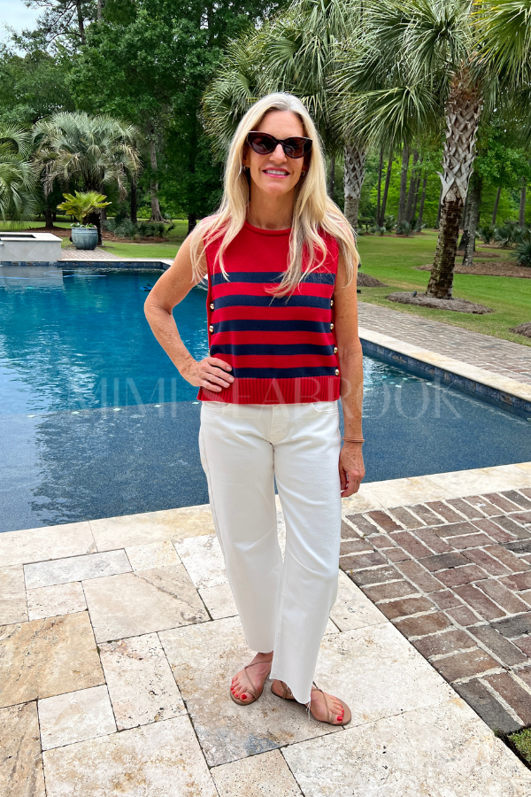 Salem top, red