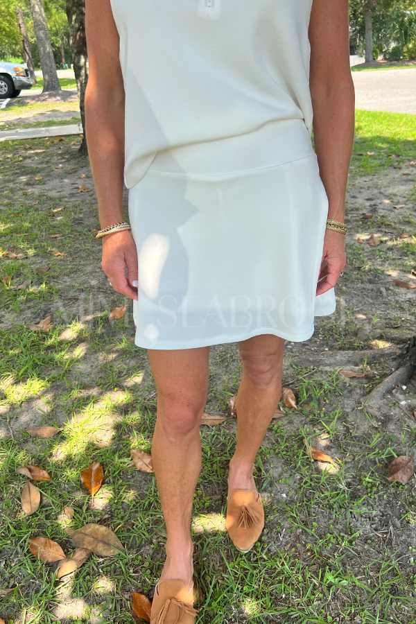 Sarah skort, white
