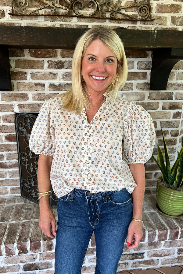Sareea top, cream
