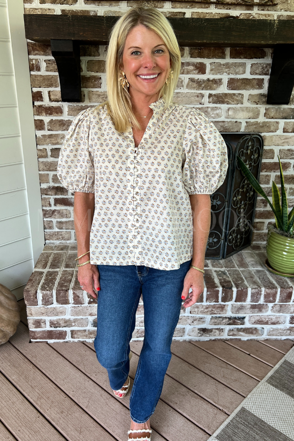 Sareea top, cream