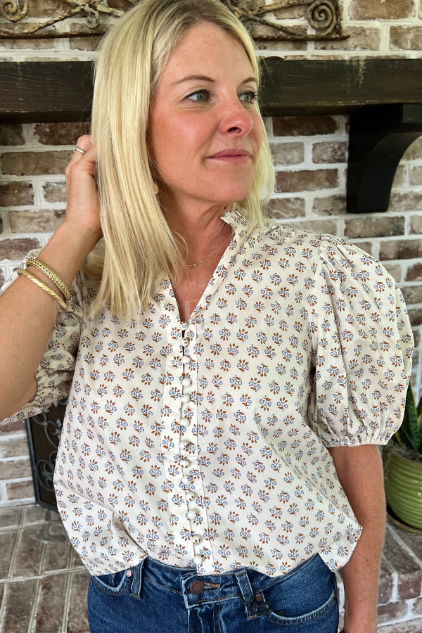 Sareea top, cream