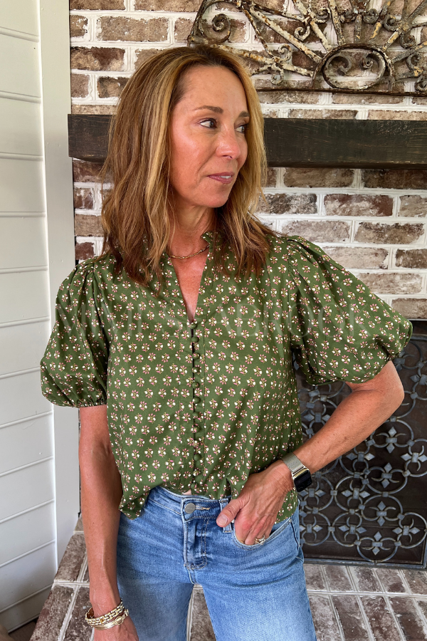 Sareea top, olive