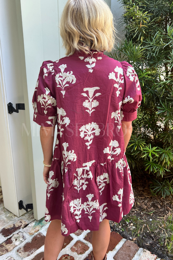 Sasha dress, garnet