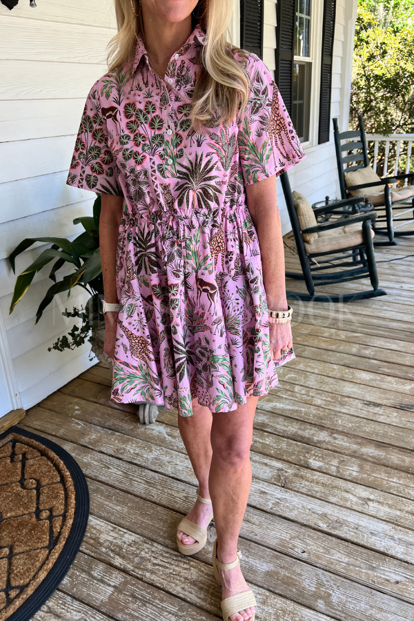 Scarbrough dress, pink