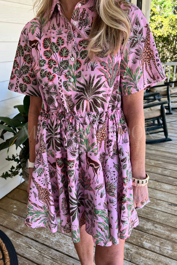 Scarbrough dress, pink