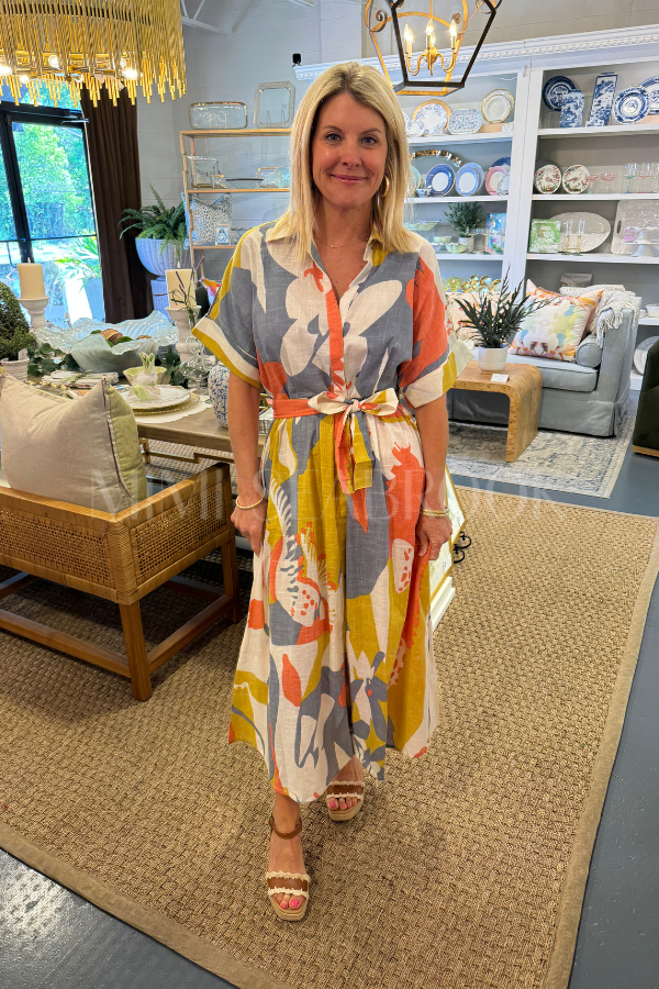 Schafer dress, multi