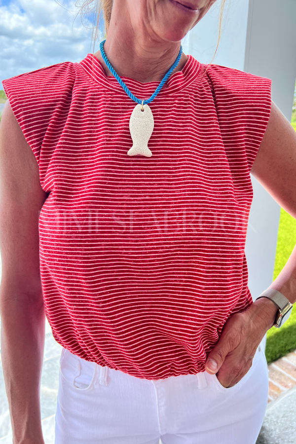Sedona top, red