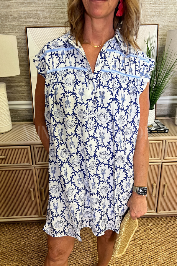 Sellers dress, blue