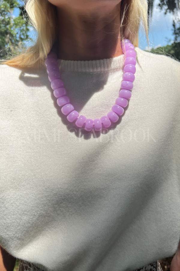 Selma necklace, lavender