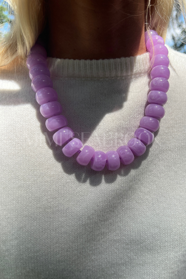 Selma necklace, lavender