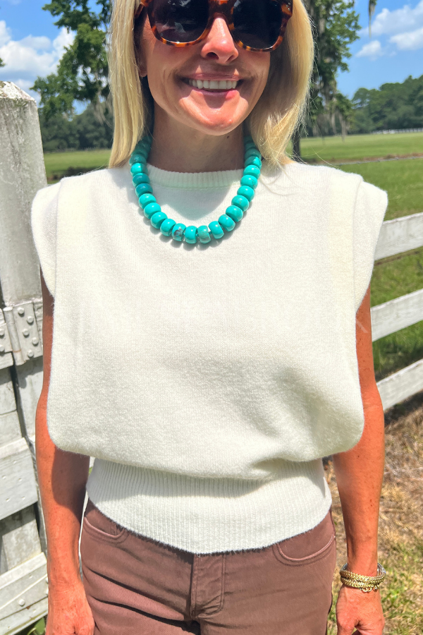 Selma necklace, turquoise