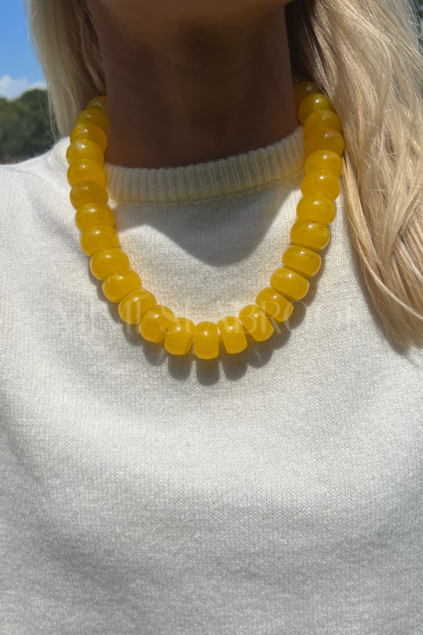 Selma necklace, yellow