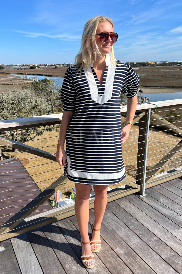 Sexton dress, navy