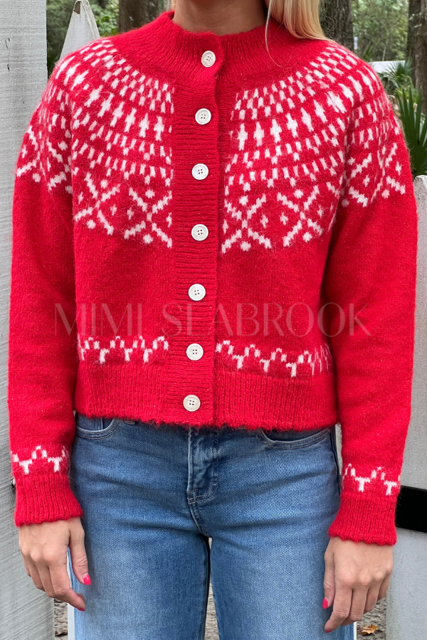 Seymour sweater, red