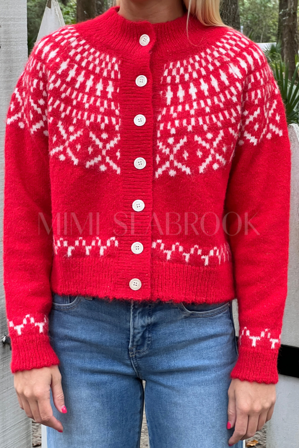 Seymour sweater, red