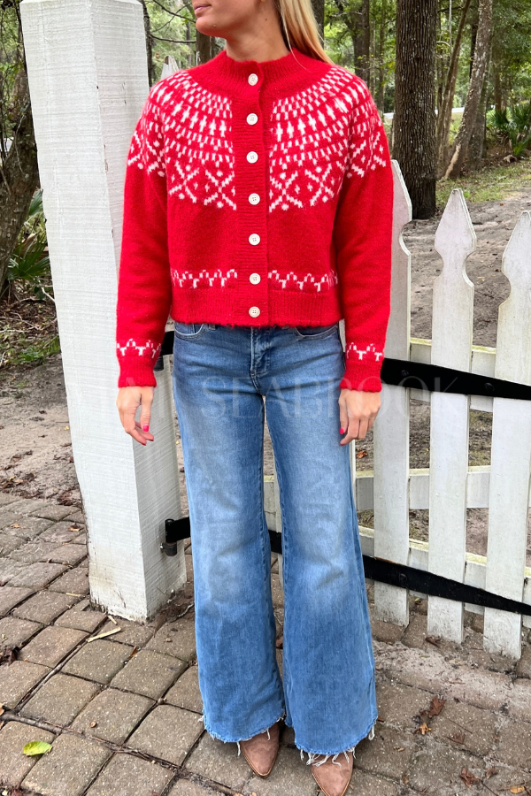 Seymour sweater, red