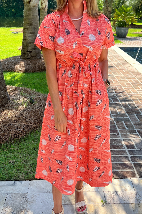 Seymour dress by Holly Shae, shell print