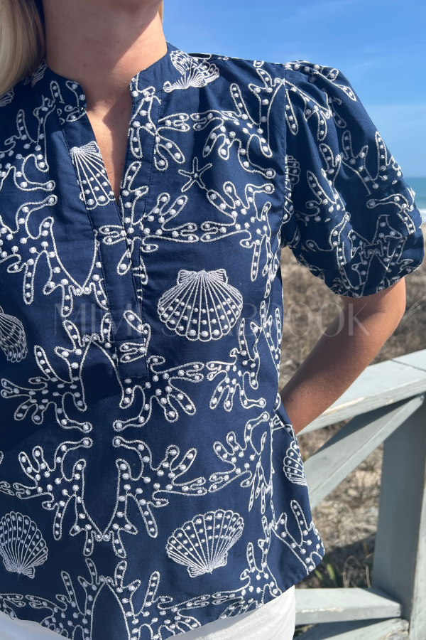Shae top, navy