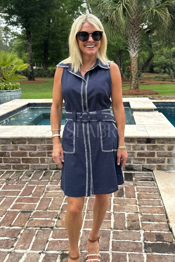 Sherrill dress, navy