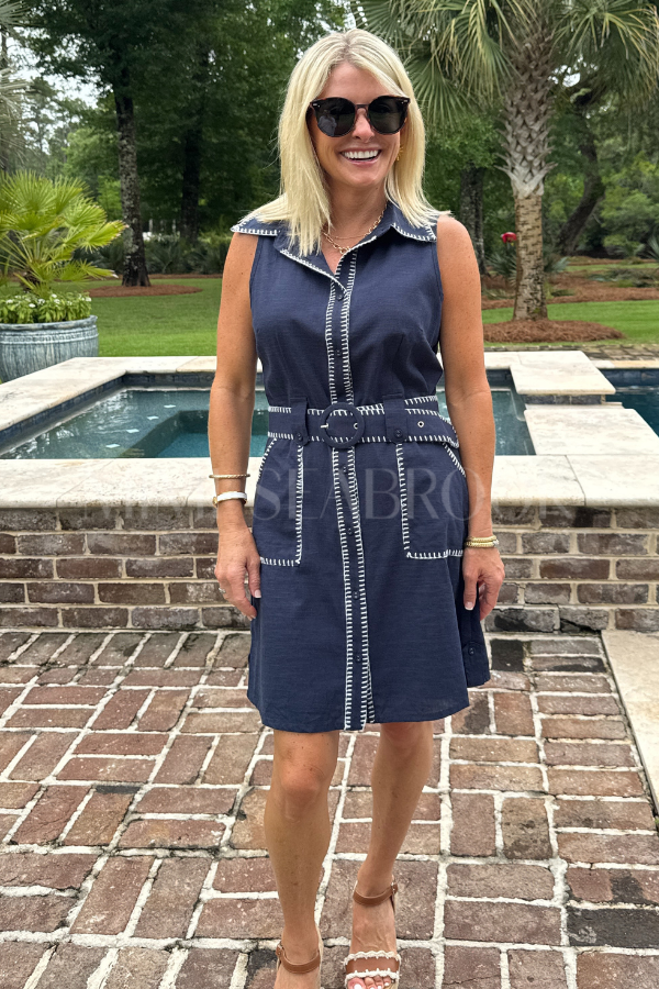 Sherrill dress, navy