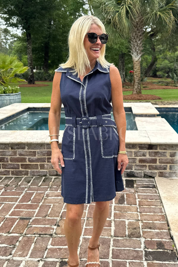 Sherrill dress, navy