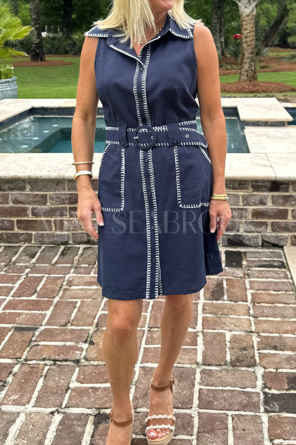 Sherrill dress, navy
