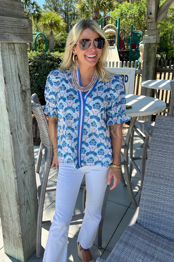 Shipley top, blue
