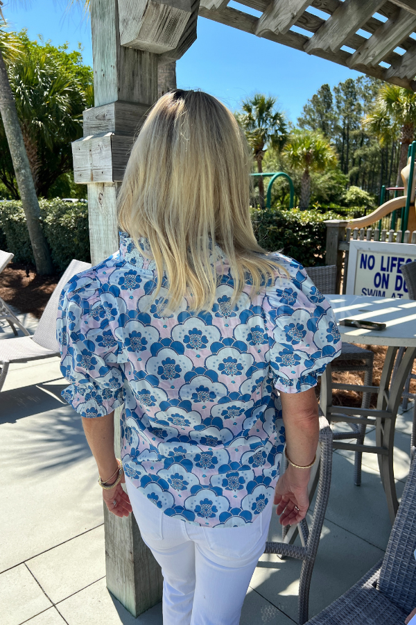 Shipley top, blue