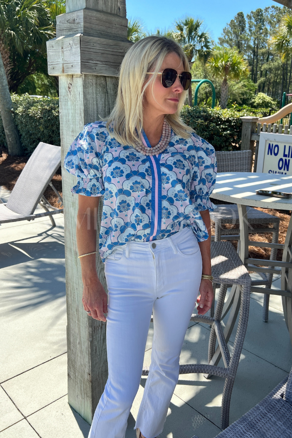 Shipley top, blue