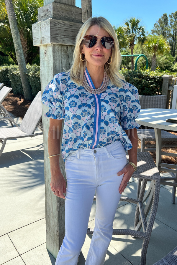 Shipley top, blue