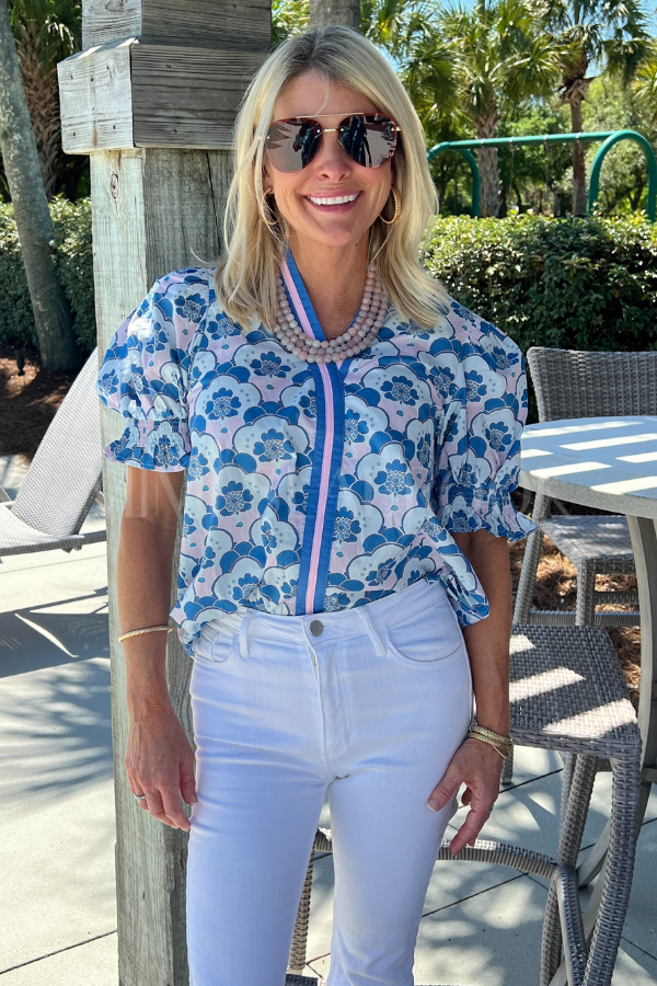 Shipley top, blue