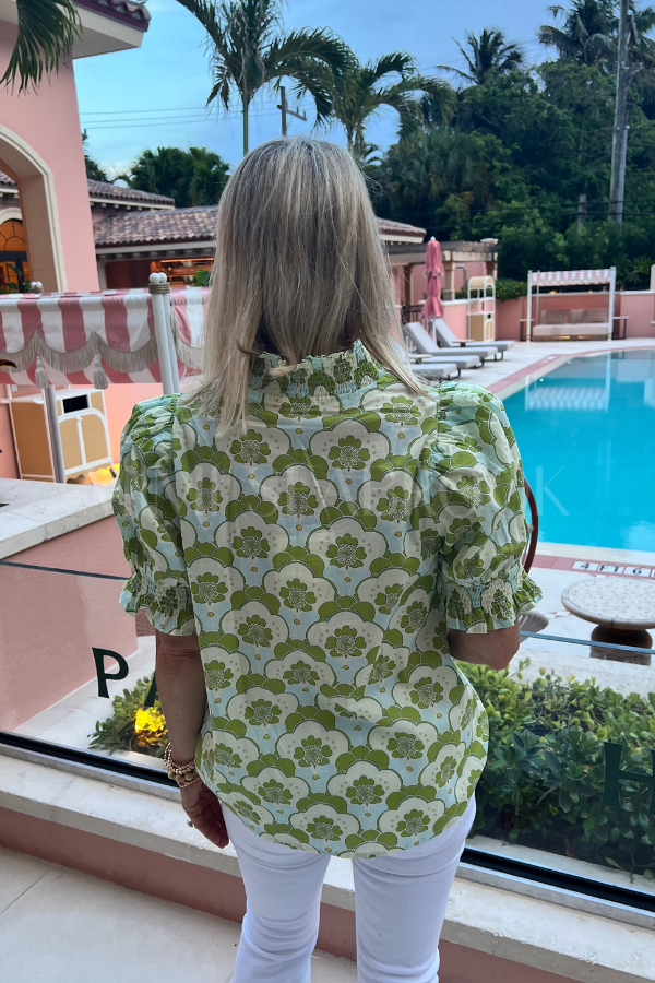 Shipley top, chartruese